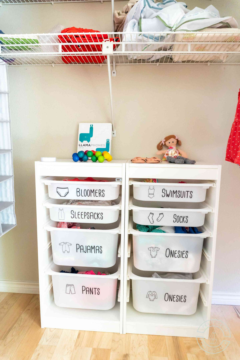 Keep Kids Clothes Organized With These Cute Dresser Drawer Labels [Free  Printable + SVG]