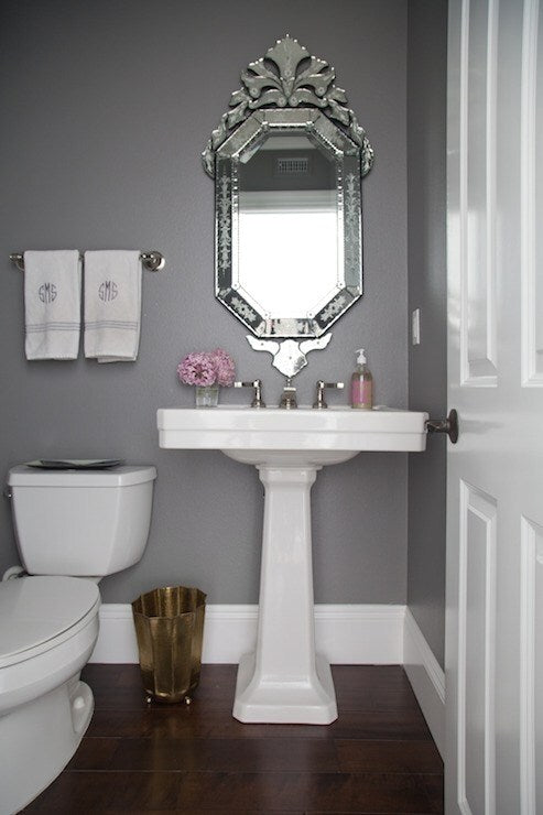 Small Spaces Powder Room Towels