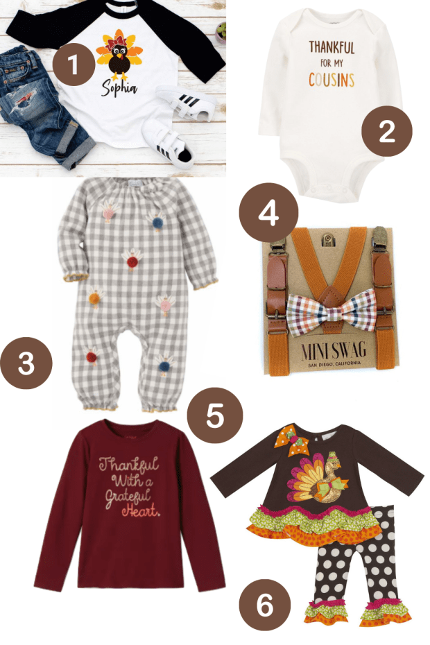 Clothes to wear before, during and after Thanksgiving to make your little turkeys the cutest!