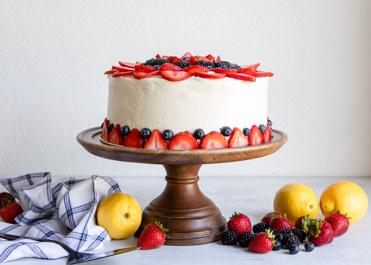 Recipe: Lemon Chiffon Cake with Berries