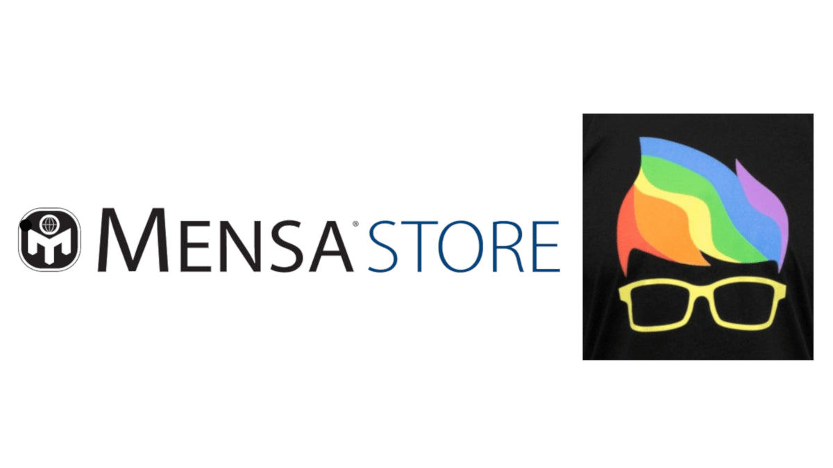 Once open to only Mensa members, the Mensa Store is now officially open to the general public, so it’s easy to get your geek on with their line of garb and other items