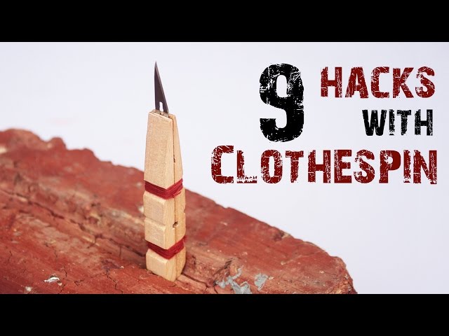 DIY: 9 Life hacks with clothespin - Easy-to-Make - Just5mins In this video, I show you 9 Brilliant Ways to Repurpose Clothespin at home Subscribe for new ...