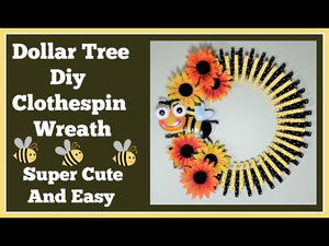 Dollar Tree Diy Clothespin Wreath