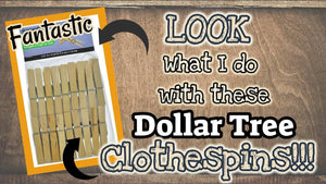 Come see what I do with these Dollar Tree CLOTHESPINS! What will I transform them into! These are a GREAT item at the Dollar Tree and there are so many ...