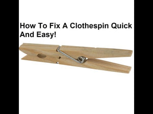 Clothespin fell apart? This tutorial will show you how to fix a clothespin quick and easy!