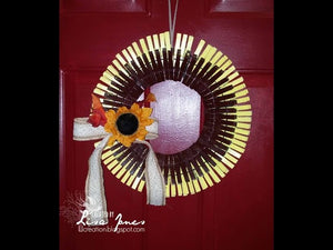 Fun Clothespin Wreath and Share....Check out the bonus project share