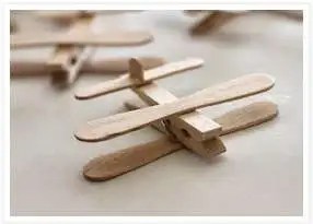 How to make an adorable recycled clothes pin airplane perfect for a Valentine