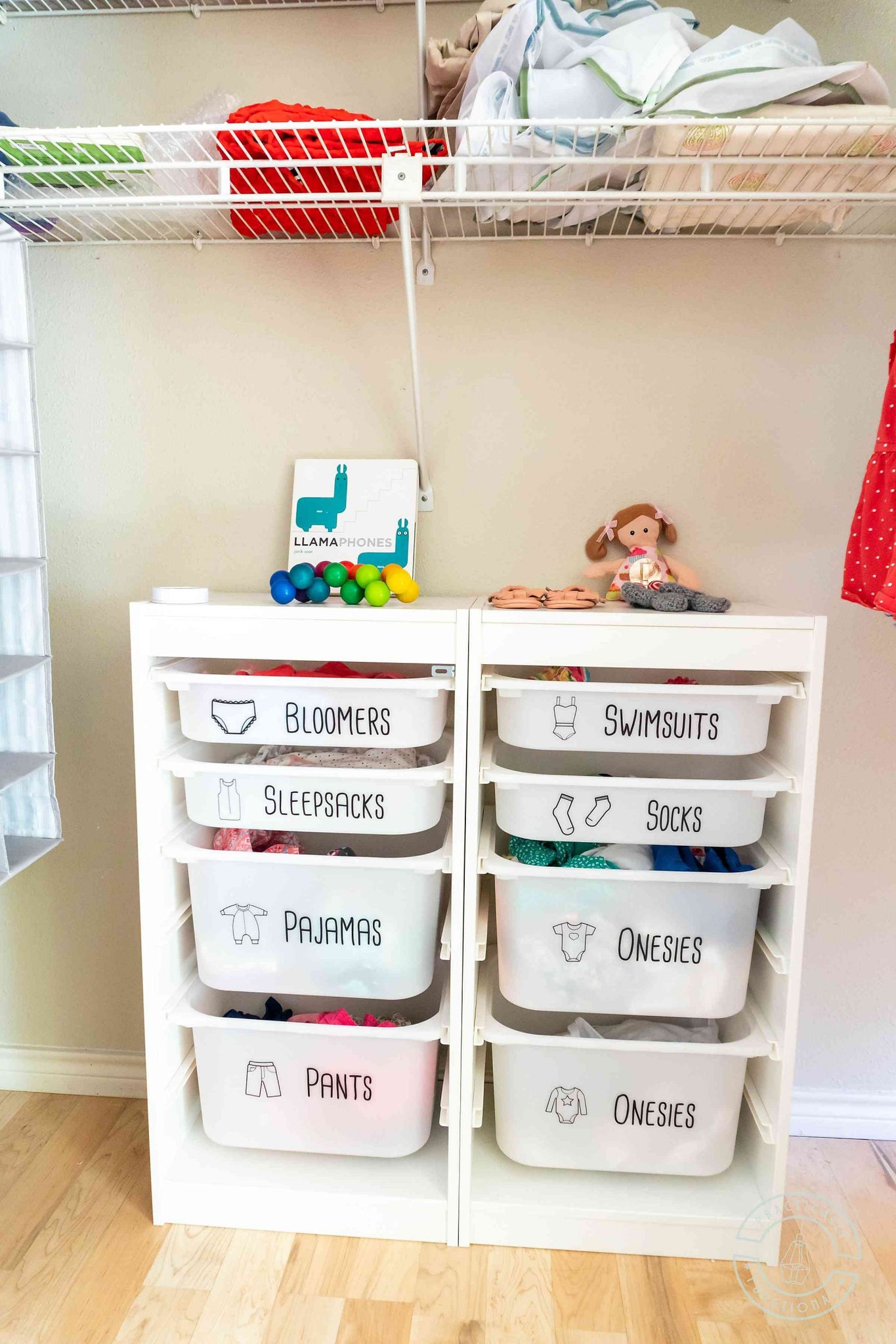 Keep Kids Clothes Organized With These Cute Dresser Drawer Labels [Free Printable + SVG]