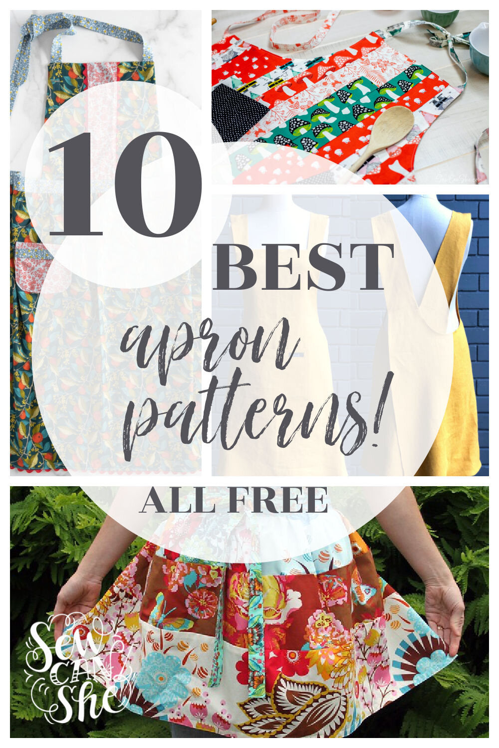 The 10 BEST Free Apron Patterns on the Intenet!