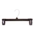 12" Recycled Plastic Pinch Grip Clip Hangers (Black, 12 per Box