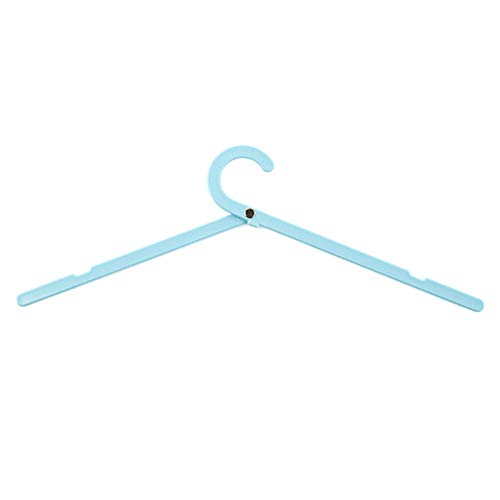 1PC Clothes Hangers Portable Hanger for Clothes Folding Clothes Hangers for Travel Multi-Function Windproof Clother Hanger (Blue)