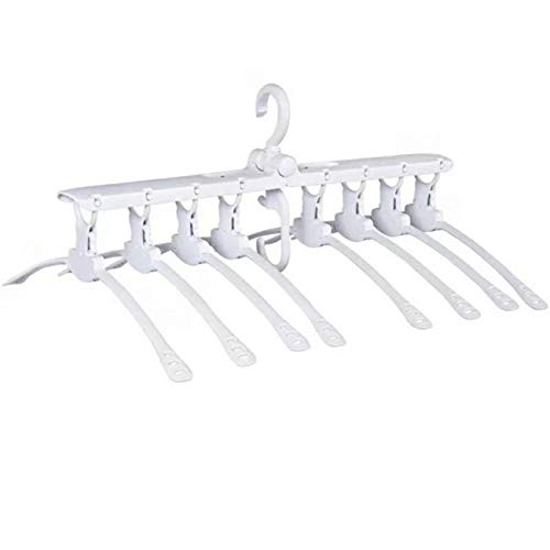 JERY Stylish Space Saving Foldable Plastic Suit Hangers with Non-Slip Slots-360 Degree Rotating Hook Durable Shirt Hangers