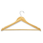 Honey-Can-Do HNG-01530 Bamboo Suit Hanger, 4-Pack