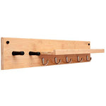 XF Garment Racks Hook - Creative Bamboo Hook, Bedroom, Living Room, Bathroom, Kitchen Simple Storage Hook Clothing & Closet Storage (Size : 87X16X13CM)