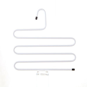 The S-type Trousers Rack Multilayer Pants Folder Clothes Hanger Pants Hanger Scarf-A