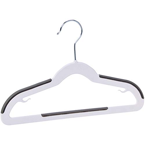 AmazonBasics Plastic Kids Clothes Hangers with Non-Slip Pad, 30-Pack