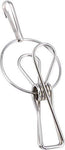 Stainless Steel Wire Clothespin Clamps with Hanger Hooks for Multipurpose Clothes Line Set 20 with Bonus of 4 Clips