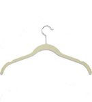 Home-it 50 Pack Shirt and dress Clothes Hangers Ivory Velvet Hangers Clothes Hanger Ultra Thin No Slip neck (hook) swivel