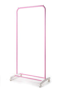 LE JUE Single Hanger Rack Clothes Garment Rack (Pink)