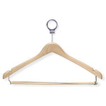 Honey-Can-Do HNG-01735 Hotel Suit Hangers- Locking Bar, Maple, 24-Pack