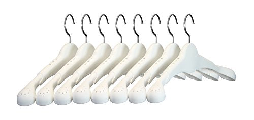 JORI Adjustable Clothes Hanger, White with Bulb Style Arms