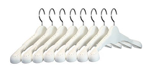 JORI Adjustable Clothes Hanger, White with Bulb Style Arms