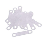 BCP 50 Pcs Clear Non-Slip Rubber Clothes Hanger Grips Clothing Hanger Strips