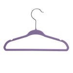 BriaUSA Kids Baby Clothes Hangers Purple Steel Hooks –Ultra Slim, Sturdy Saves You Extra Space – Box of 20