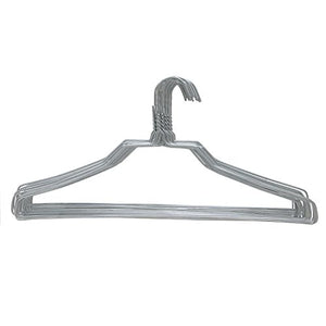 BriaUSA Heavy Duty 50 Pack Coat Hangers 18 inch Length 11.5 Gauge Thickness Galvanized Metal Wire Standard Clothes Hangers