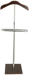 Mind Reader Stainless Steel Valet Suit Rack Stand, Dark Brown