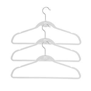 BriaUSA Cascade Hangers White Steel Swivel Hooks -Slim, Sturdy Saves You Extra Space - Box of 20