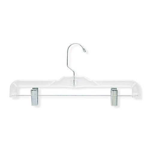 Honey-Can-Do HNG-01180 Skirt/Pant Hanger with Clips, 2-Pack, Clear