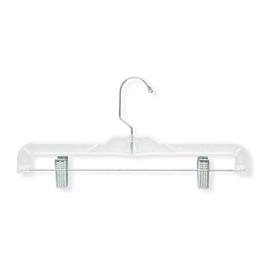 Honey-Can-Do HNGT01180 12 Pack Crystal Patterned Bottom Hangers, Clear