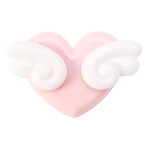 Heart Wings Shape Pink Binder Clips Notes Letter Paper School Office Supplies