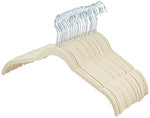 AmazonBasics Velvet Shirt Dress Clothes Hangers, 30-Pack, Ivory/Beige