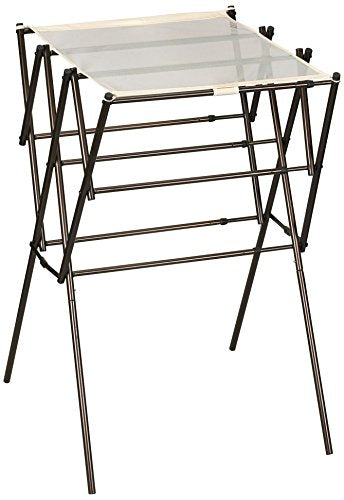 Household Essentials 5175 Collapsible Expandable Metal Clothes Drying Rack, Antique Bronze