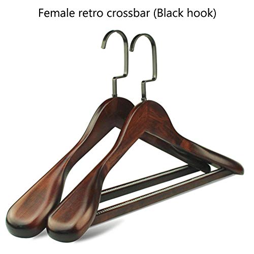 Wood Clothes Hangers,2 PCS/Set Non-Slip Seamless Wood Suit Hanger,Coat Wide Shoulder Solid Wood Clothes Hanger for Dress Clothes,Coats,Jackets,Skirts,Pants,Shirts