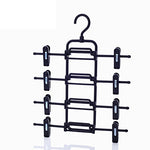 YJYS LJBY Multi-Layer Pants Rack Trouser Clip Skirt Hangers Stacking Racks Wardrobe Wrinkle-Resistant Overlay Coat Hanger-A