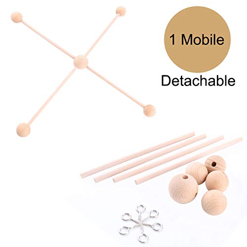 Baby Natural Wooden Mobile Hanger,Mobile kit Crib,Mobile Hanging Frame Bed Decoration Toy