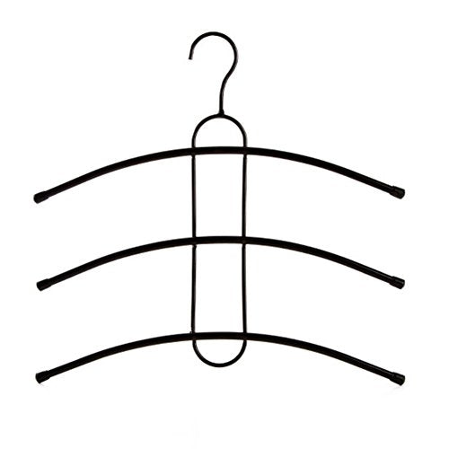 SWEET&HONEY Cloth Hanger,Multilayer Closet Organizer Multi-Purpose Pants Hanger Stainless Steel Clothing Rack Space Saver-B 34x38cm(13x15inch)