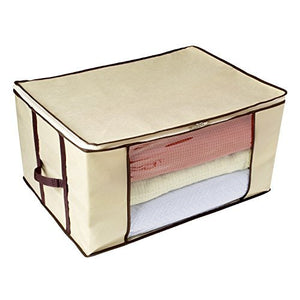 Ziz Home Blankets Clothes Storage Bag Breathable Anti-Mold Material Closet Organization Used for Linen Storage Blanket Storage Sweater Storage Duvet Storage Bags Eco-Friendly Clear Transparent Window