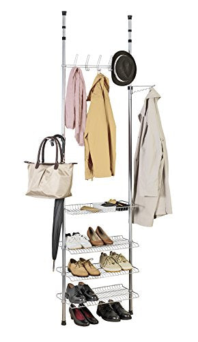 WENKO Appolon Adjustable Organization Telescopic Clothes Rack System