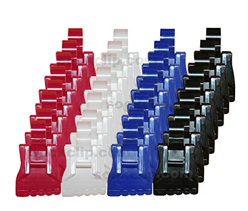 The Amazing Sock Clip Sock Holder, Original Assorted 32 Clips, (8 Each of 4 Colors) Made in U.S.A.