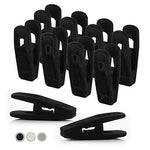 closet accessories Black Velvet Clips, Durable Non- Breaking Material, Matching Hangers of Our Brand and Your existing Velvet Hangers, Suitable to Hang Many Types of Clothes, 20 Pack.