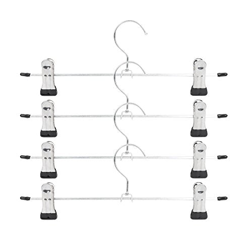 BestValue Go Skirt Pant Boot Hanger with 2 Adjustable Clips, 5-Pack