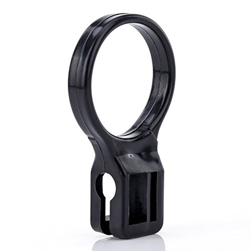 HANGERWORLD 20 Black 1.4inch Plastic Security Hotel Rings for Coat Clothes Garment Hangers