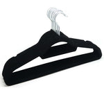 U-emember Adult Hanger Slip Resistant Non-Marking Plastic Wet & Dry Coat Hanger Clothing Hanger Clothes Poles, 20 ,45Cm Black