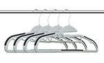 Amiff Clothes Hangers. Dark Purple Plastic Hangers Pack of 10 closet organizers. Non-Slip, U-slide. Rubber Grips. Accessory Slot. Pant Bar. Hooks Camisole Slips. Storage Organization.