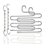 Hangers Space Saving: closet organizer hanger - 2 Multi Hanger + 2 Non Slip Hangers -space saving hangers - shirt + pants hangers by ClosetPro.