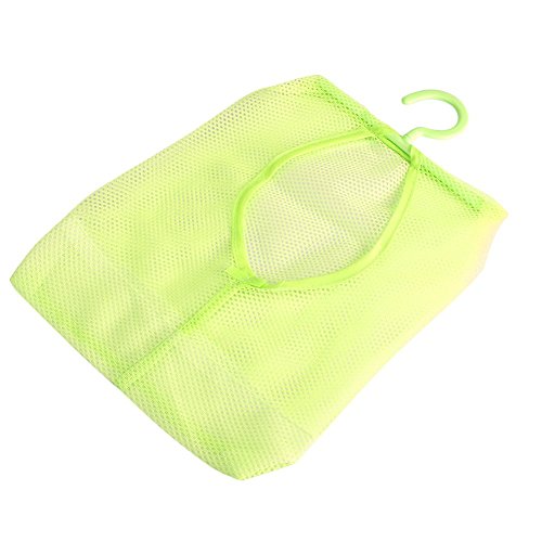 Multi Purpose Hanging Closet Mesh Storage Bag for Socks Stockings Bra Underwear Organizer Livingroom/Bathroom/Kitchen, 3 Colors(Green)